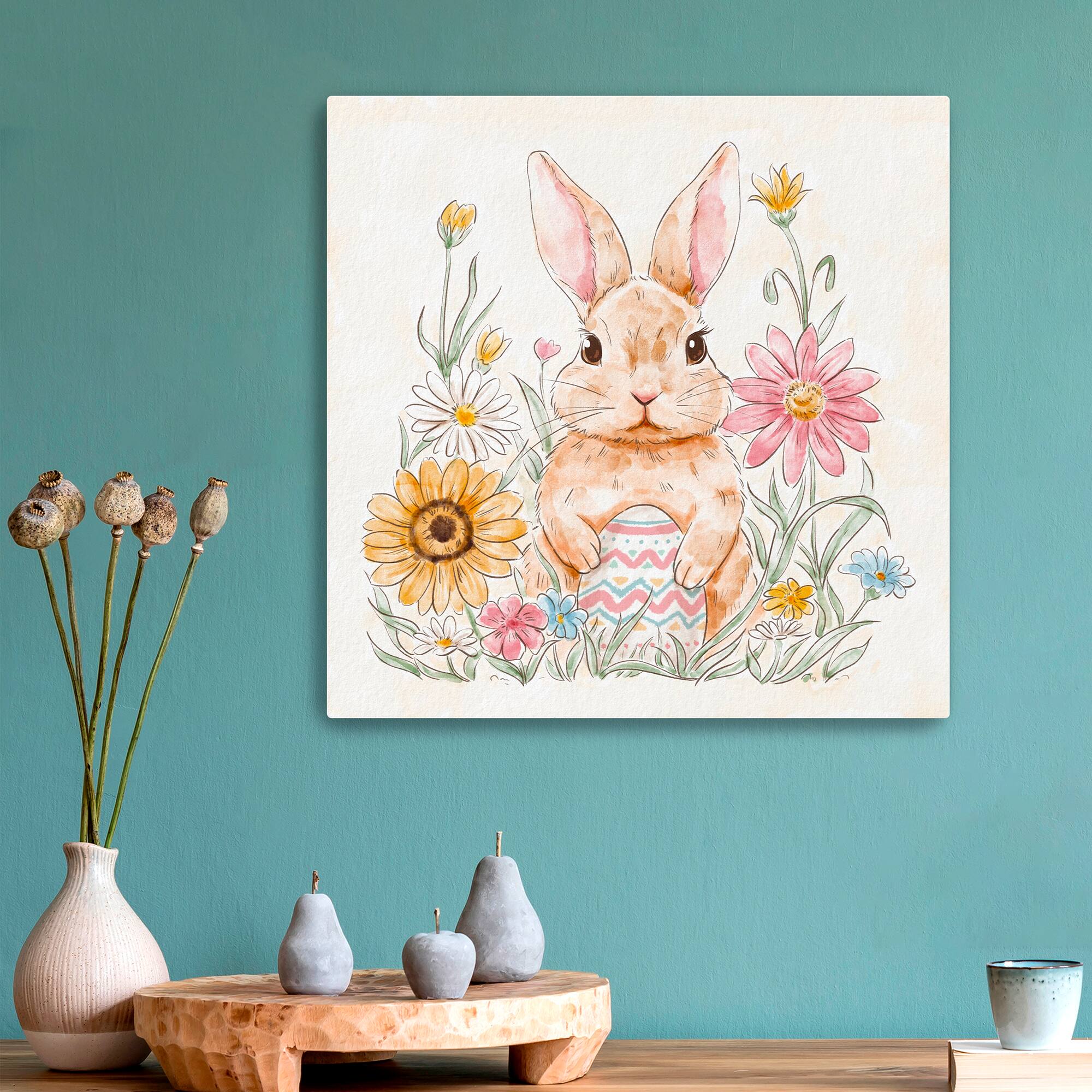 Lumaprints Garden Bunny Canvas Giclée Art